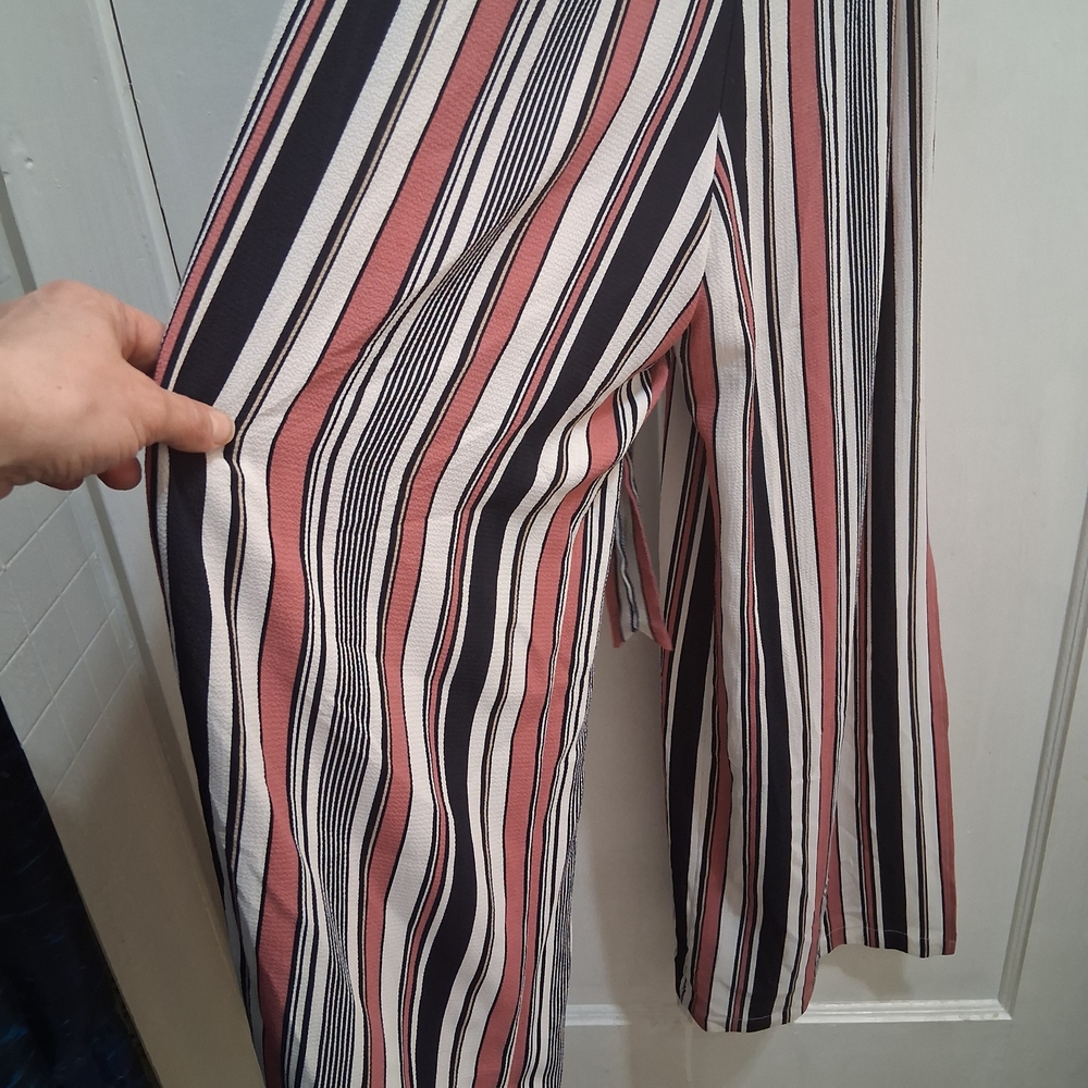 Monteau Pink and Black Striped Jumpsuit - Picture 5 of 10